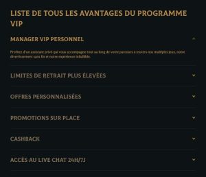 Programme VIP Talismania Casino
