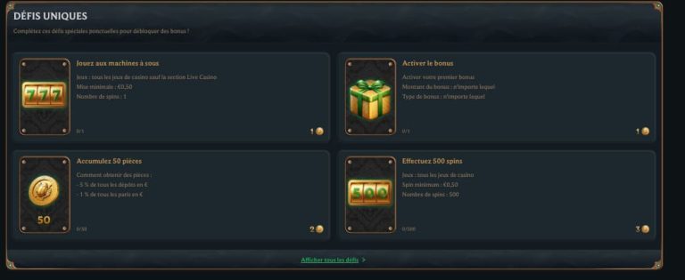 Talismania Casino Defis